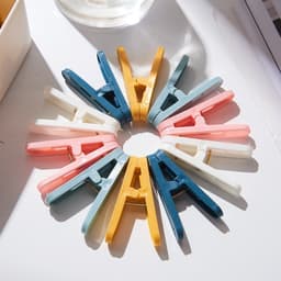 50 Wasknijpers Kleurenmix Plastic — thumbnail 2
