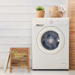 wasmand met kruk - 35 l - hout - stof - 51 x 39 x 39 cm - opbergkruk - naturel — thumbnail 3