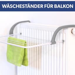 Compact en Inklapbaar Balkonwasdroger voor Radiator en Badkamer - Ideaal voor Kleine Ruimtes — thumbnail 3