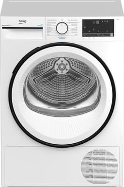 Beko B3T41230 wasdroger Vrijstaand Voorlader 7 kg Zwart, Wit — thumbnail 1