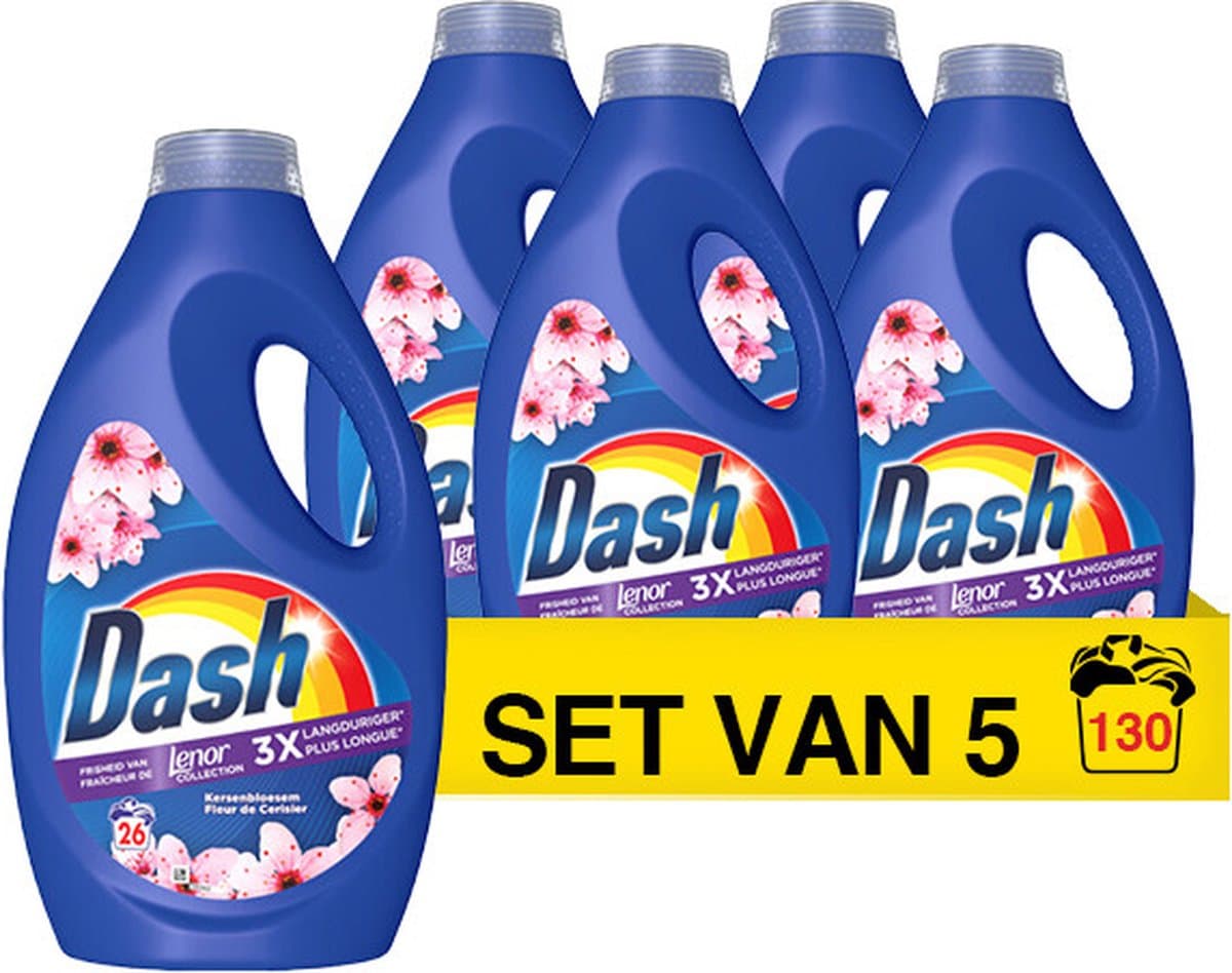 Dash Liquid wasmiddel 5x 26wasbeurten - 5x 1.170ml Gemberlelie & Guave — afbeelding 1