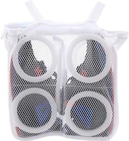 IBBO® - 2x Waszak - Wasnet voor Schoenen - 2 stuks ( een Klein en een groet) - Schoen Wassen - Speciale Zorg Waszak Huishouden - Netje Anti-Vervorming - Multifunctionele waszakje - Wit — thumbnail 2