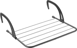 Tomado - Droogrek Hangend - Favonio - Hangdroogrek voor Radiator, Balkon of Deur - 3 meter Drooglengte - Matzwart — thumbnail 1