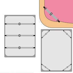 Beddengoed Spannerset Met Verstelbare Sterke Clips Voor Diverse Toepassingen In Huis — thumbnail 2
