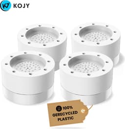 KOJY Wasmachine dempers - Verhoger - Stapelbaar - Wit - voor wasmachine en wasdroger — thumbnail 1