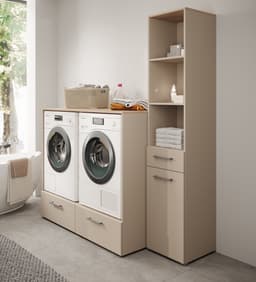 Wasmachine kast Rowley 2 - Beige — thumbnail 5