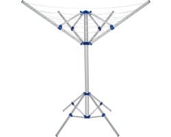 Monzana Aluminium Droogmolen - 4 Armen 168x82x78cm - Zilver — afbeelding 1