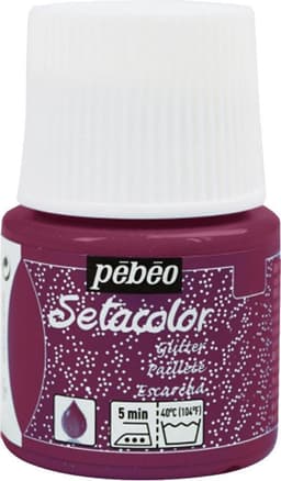 Pébéo Setacolor Glitter Tourmalijn Textielverf - 45ml textielverf voor lichte stoffen — thumbnail 1