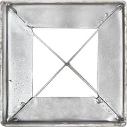 vidaXL - Grondpinnen - 2 - st - 10x10x76 - cm - gegalvaniseerd - staal - zilverkleurig — thumbnail 5