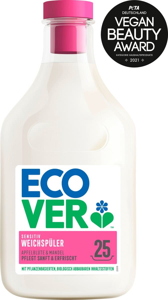 ecover Wasverzachter Appelbloesem & Amandel, 25 WL, 750 ml — afbeelding 1