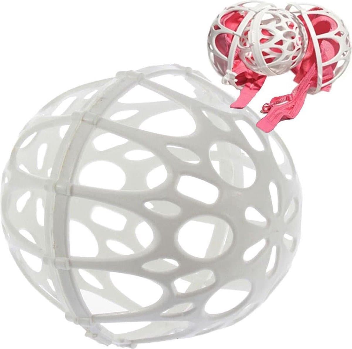 Bubble bra wasbal voor het veilig wassen van je bh - Cup A t/m D - Wasbol - Wasbal - Wit — afbeelding 1
