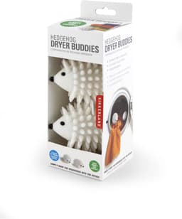 Kikkerland Herbruikbare wasdrogerballen (set van 2) - Vermindert droogtijd - Egel - Wit - Huishouden accessoire - Ballen voor in de droger — thumbnail 2