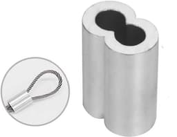 MK Stoer - Draadkabel voor Hondentouw en Waslijn - Aluminium en Staaldraad - 50 Stuks, Geschikt voor Diverse Objecten - Zilverkleurig — thumbnail 5