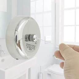 Intrekbare Waslijn - Roestvrij Staal - Verstelbare - Gevlochten - Kleding Lijn - Droger - Opknoping - Drogen - Badkamer - Wasserij - Hotels. — thumbnail 2