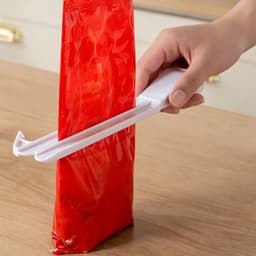 Voedselzak Opener - Knijper Gereedschap - Maaltijd Voorbereiding - Ingesloten Veiligheidsmesje - 245 cm - Wit — thumbnail 2