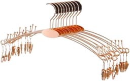 Metalen Sokkenklem - Wasknijpers Ondergoed - Kleding Drogen - Roestvrij Staal - 15x28.5 cm - Roségoud — thumbnail 1