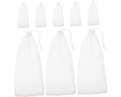 Voederzakken Vogels - Hangende Netzakken - Vogels Voeren - Herbruikbaar Polyester - 8 Stuks - Groen