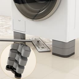 Wasmachine Trillingsdempers - Antislip Onderzetters Droger - Stabiliseren Apparaten - Geluidsreducerend Schuim - 4-Delige Set - Zwart — thumbnail 1