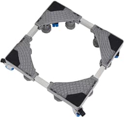 Wasmachine Onderstel - Onderstel - Wasmachine Verhoger - met 4 Wielen - Draagkracht 200KG - Verstelbare - Antislip en Schokbestendig - Grijs — thumbnail 3