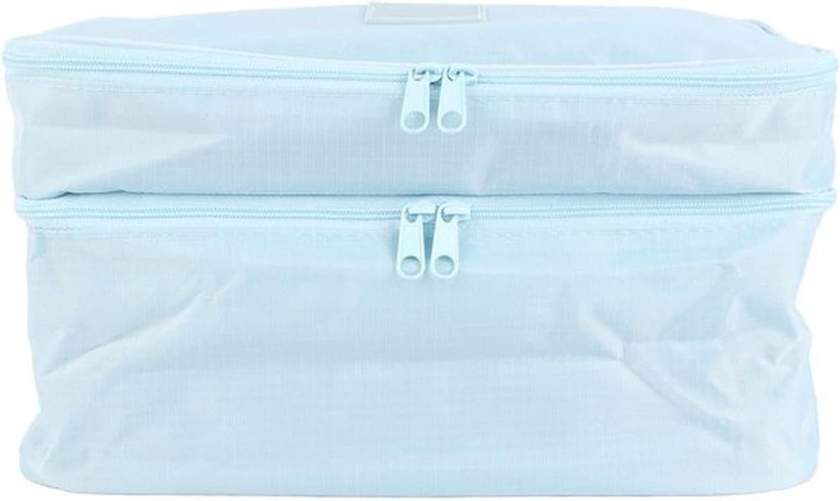 Waszak voor Fitnesstas - Waterbestendig - Groot formaat - Herbruikbaar - Geschikt voor Zwemmen - Zwart Polyester - Multifunctioneel, 2 lagen, Ritssluiting, Grote Zakken, Wasbaar. — afbeelding 1
