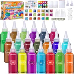 Dye Kit, 20 kleuren Fabric Tyedyedye-set, niet-giftige Tye Dye Kit voor kinderen, volwassenen, grote groepen, handgemaakt feest — thumbnail 1