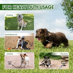 SnelShoppen - Ground Anchor voor Grote Honden, Robuuste Spiral Stake, 360 Graden Rotatie, Geschikt voor Elke Bodem, Snelle Installatie, Tot 140 lbs — thumbnail 2