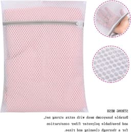 Set van 6 ademende waszakken van mesh stof, 30 cm x 40 cm voor lingerie, ondergoed en sokken, duurzaam en geschikt voor wasmachines — thumbnail 2