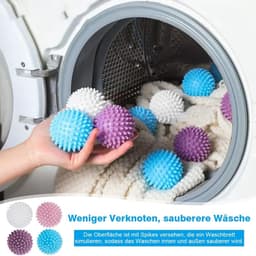 SnelShoppen - 12 stuks Drogerballen, Herbruikbare Wasballen voor Wasmachine, Droogballen voor Kledingreiniging, Ideaal voor Thuisgebruik, Milieuvriend — thumbnail 4