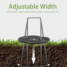 SnelShoppen - Weed Cloth Ground Anchors 100pcs + 100 Washers - Anti-Roest Gegalvaniseerde Grondankers voor Tuin, Kunstgras, Mulch, Camping — thumbnail 3