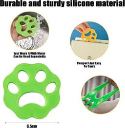 SnelShoppen - Hair Catcher voor Wasmachine, 8 Stuks, Herbruikbaar, 4 x Anti-Haar Ballen en 4 x Wasballen, Verwijdert Dierhaar van Honden en Katten, Vo — thumbnail 4