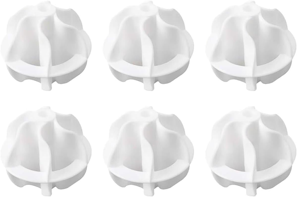 SnelShoppen - Pack van 6 Wasballen voor Donsjassen, Herbruikbare Drogerballen, Wasballen voor Wasmachine, Duurzaam en Milieuvriendelijk, 17g per bal — afbeelding 1