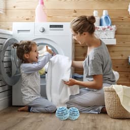 SnelShoppen - Natuurlijke Keramische Wasballen, Eco Vervanger voor Wasmiddel, Herbruikbare Wasballen voor 2000 Wassen (Hypoallergeen, Chemievrij), 2 B — thumbnail 2