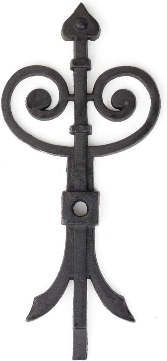Wandanker - Balkenanker Decoratief - Metselwerk Verfraaien - Historisch Ontwerp - 50 x 23 cm - Matzwart — afbeelding 1