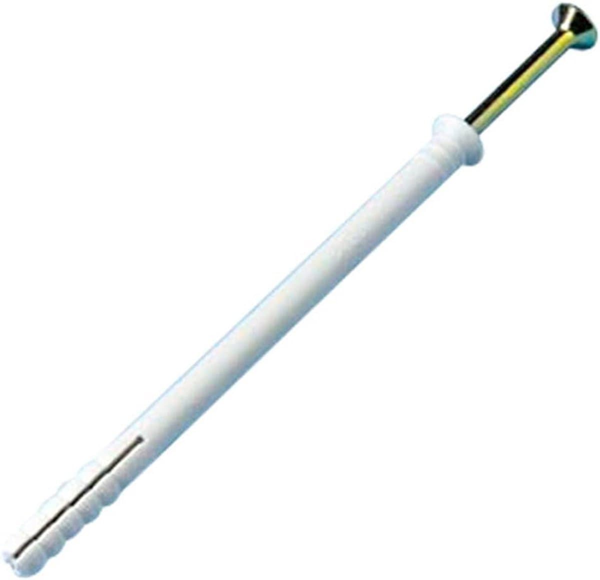 Massieve Wandbevestiging - Nylon Plug - Stevig Ophangen - Zwaar Anker - M8 x 135mm - Wit — afbeelding 1