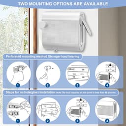 Uittrekbare Waslijn - Waslijn Staalkabel - Ruimte Besparen - Verstelbare Lengte - 42 m Touw - Grijs — thumbnail 5