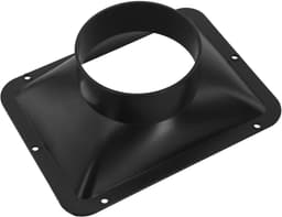 Muurflens Vent Connector ABS Kanaal Ventilator Slang Adapter voor Keuken Kap Ventilatie Binnenluchtkwaliteit Verbetering 100mm/150mm Zwart (100MM) — thumbnail 1