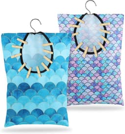 Wasknijper Tas - Kledingpin Houder - Kleding Ophangen - Met Hangende Haak - 38 x 28 cm - Zeemeermin — thumbnail 1