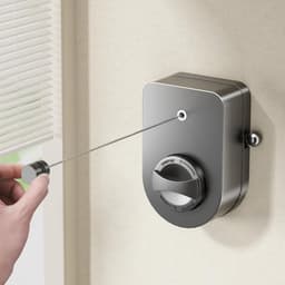 Wasknijper Intrekbaar - Drooglijn Ophangsysteem - Kleding Drogen - Anti-doorzak Mechanisme - 4.2 Meter - Zilver — thumbnail 1
