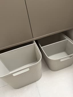 Wasmanden - Set van 3 stuks - 4,5 liter - 12 liter - 25 liter - Wit — thumbnail 5