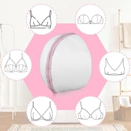Dames Wassenet Set - BH Bescherming en Sokkenzak - 1 Stuk - Ademend Polyester Mesh - Voor Wasmachine en Droger - Roze — thumbnail 3