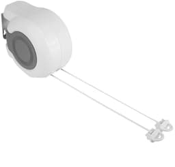 Dailygoods- Kledingdrooglijn 13m - Wandgemonteerd - Intrekbaar - Dubbele Lijn - Ruimtebesparend - Geschikt voor Binnen/Buiten - Waslijn — thumbnail 1