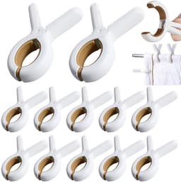 12 stuks - Strandhanddoekclips - Winddichte clips - Wasknijperclips - Handdoekclips voor op het strand - Grote wasknijperclips - Sokclips - Winddichte dekenclips - Plastic wasknijperclips - Clips die gebruikt kunnen worden voor dagelijkse kleding — thumbnail 1