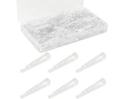 Thijox - 300 Transparante Wasknijpers U-vorm Krokodillenklemmen voor Stropdassen, Sokken, Broeken, Overhemden en Dekens - Plastic Clips met Tanden - I