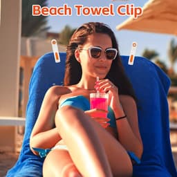Strandhanddoekclips - 9 stuks - Grote Wasknijper - Quiltclips - Wasknijpers - Grote Knijpers - Handdoekknijpers - Strandlaken Knijpers - Handdoek Klemmen - Strandlakenclip voor strandstoel - Winddicht - Voor badhanddoek, beddengoed en kleding — thumbnail 4