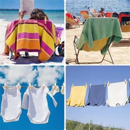 Strandhanddoekclips - 6 stuks - Grote Wasknijper - Quiltclips - Wasknijpers - Grote Knijpers - Handdoekknijpers - Strandlaken Knijpers - Handdoek Klemmen - Strandlakenclip voor strandstoel - Winddicht - Voor badhanddoek, beddengoed en kleding - Roze — thumbnail 4