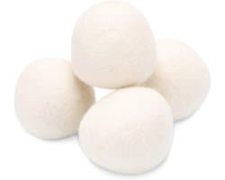 SnelShoppen - Trocknerbälle 4er Set - Natuurlijke Wol Droogballen - Hypoallergeen, Vrij van Chemische Stoffen - Perfect voor Babywas en Gevoelige Huid