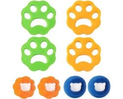 SnelShoppen - Set van 8 Herbruikbare Anti-Haarballen voor Wasmachine, Effectieve Wasballen voor Kleding en Bedlinnen, Verwijdert Huisdierenhaar, Wasac