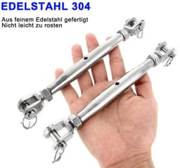 M6 draadspanners - roestvrij staal - sterk en duurzaam - perfect voor tenten en luifels - SnelShoppen — thumbnail 2