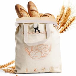 Herbruikbare waszak 43 × 33 cm - bijenwaszak - met handgrepen - houdt brood vers - ShopVlot — thumbnail 1