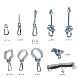 Swingklemmen set van 2 - Ø 10 cm - gegalvaniseerd staal - ideaal voor ronde houtblokken - ShopVlot — thumbnail 2